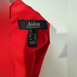 Aidan Mattox Vibrant Red Gown